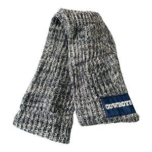 Dallas Cowboys Infinity Knit Scarf Gray Blue NFL Football Winter Fan Gear